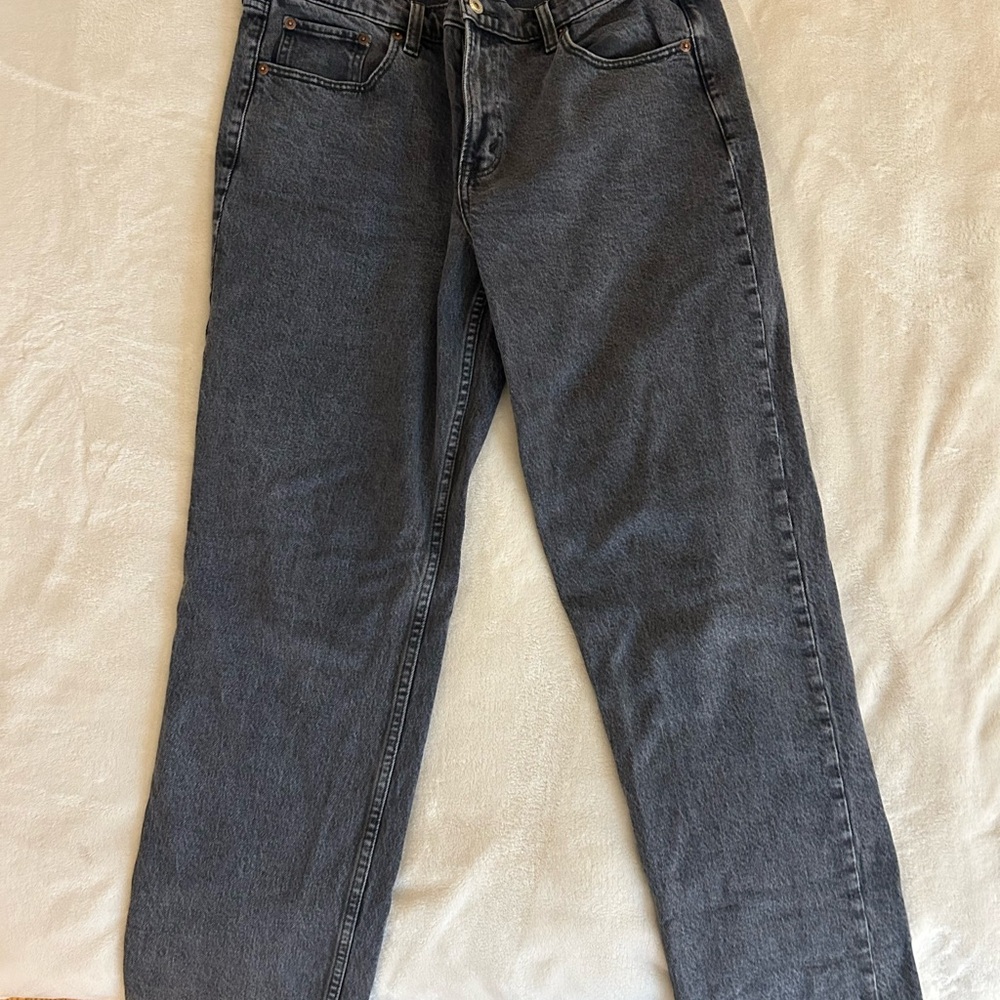 Abercrombie & Fitch Dark Gray Straight Jeans